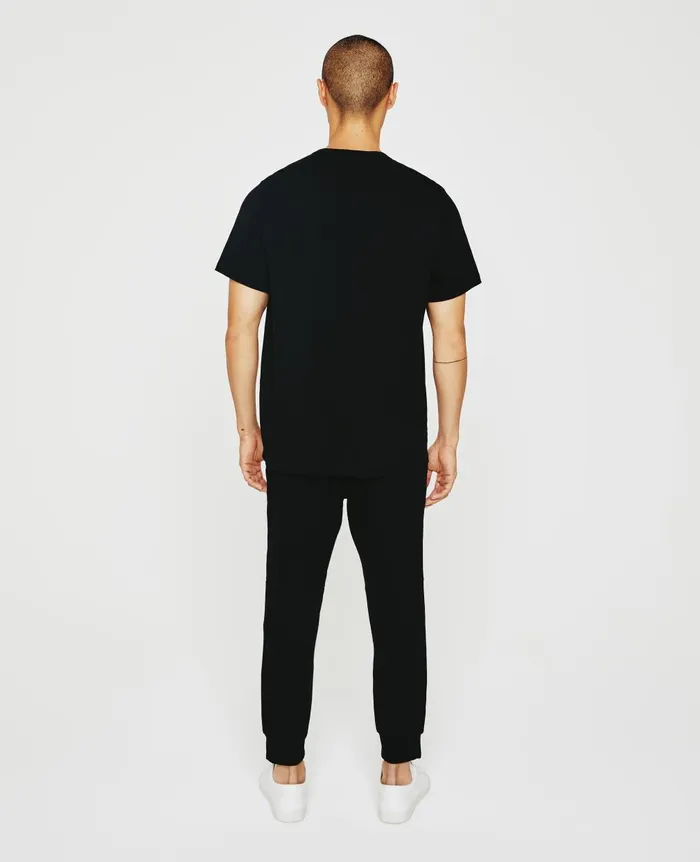 Bryce Short Sleeve Henley True Black Men AG Jeans Tees Bryce Short Sleeve Henley True Black Men AG Jeans Tees