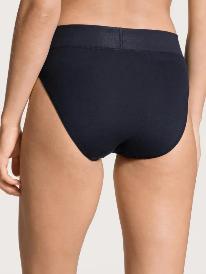 CALIDA Bottoms Women Brief With Soft Waistband In Double Pack High Waist Dark Lapis Blue CALIDA Bottoms Women Brief With Soft Waistband In Double Pack High Waist Dark Lapis Blue