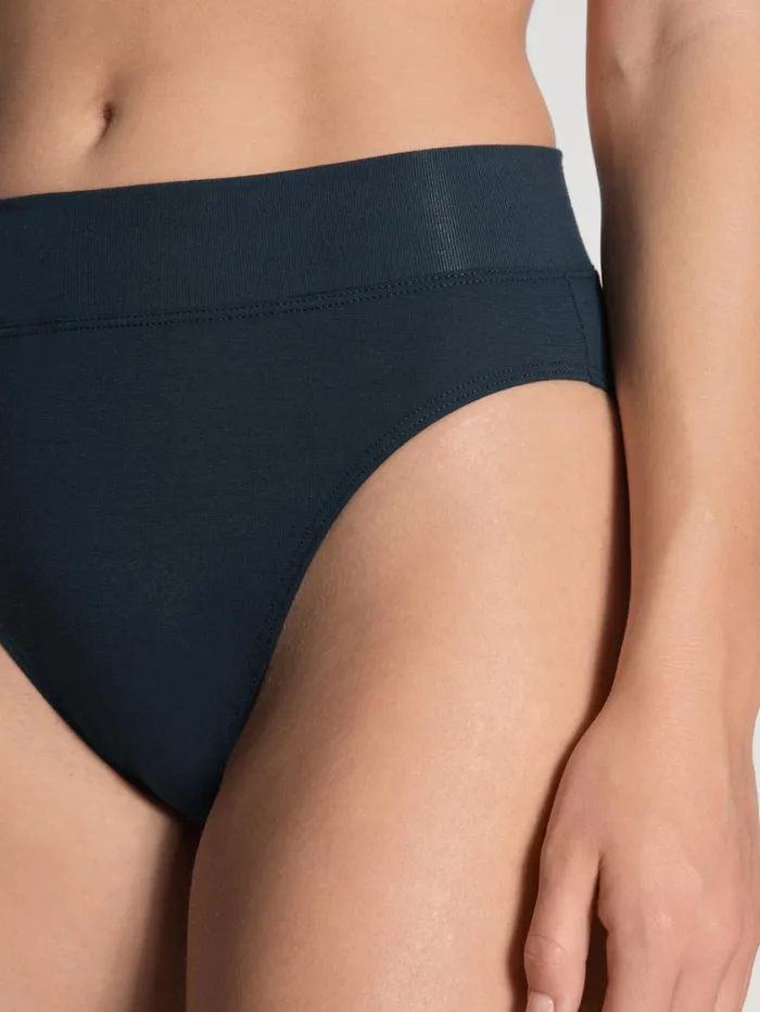 CALIDA Bottoms Women Brief With Soft Waistband In Double Pack High Waist Dark Lapis Blue CALIDA Bottoms Women Brief With Soft Waistband In Double Pack High Waist Dark Lapis Blue