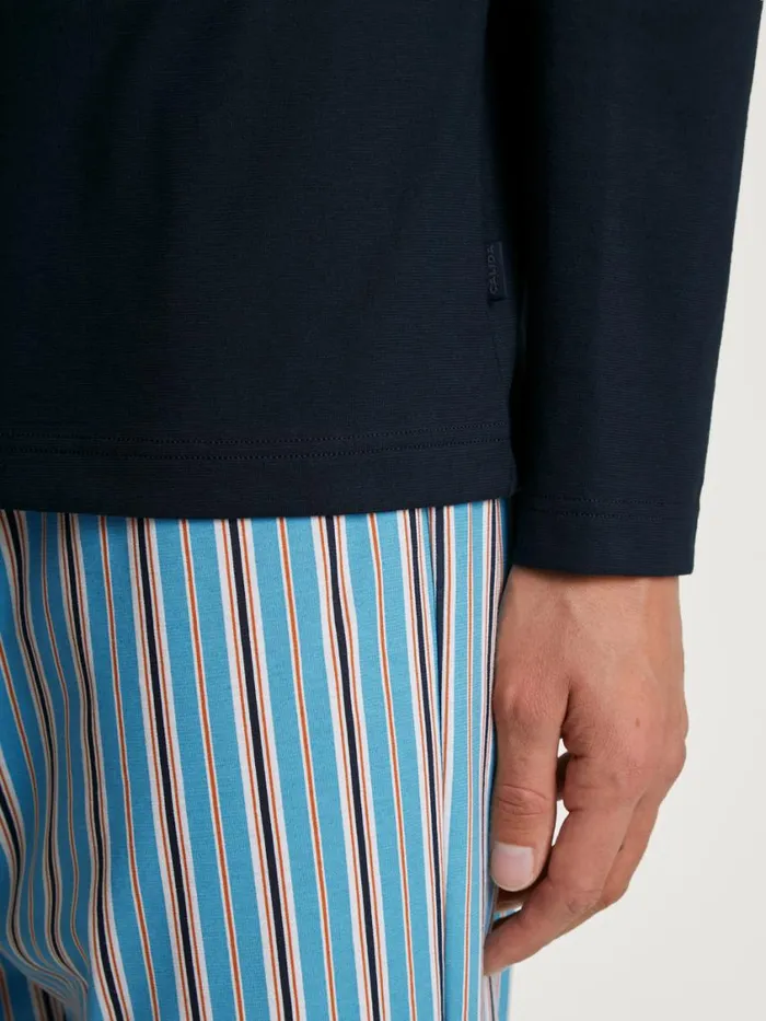 CALIDA Pyjamas Men Pyjama Dolphin Blue