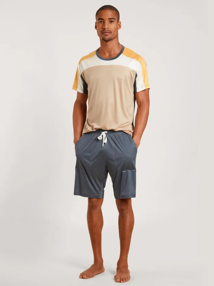 CALIDA Pyjamas Men Short Pyjamas Cradle To Cradle Certified Irish Cream