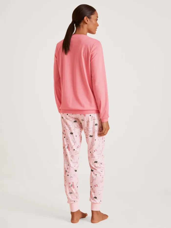 CALIDA Pyjamas Women Pyjama With Cuff Strawberry Ice