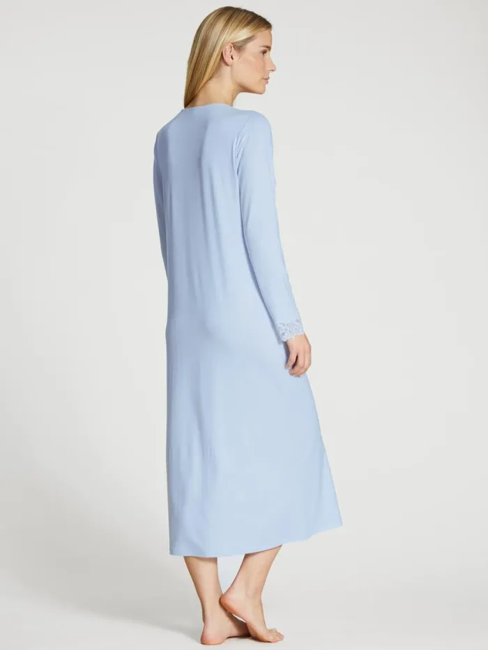 CALIDA Show All Women Longsleeved Nightdress Harmony Blue