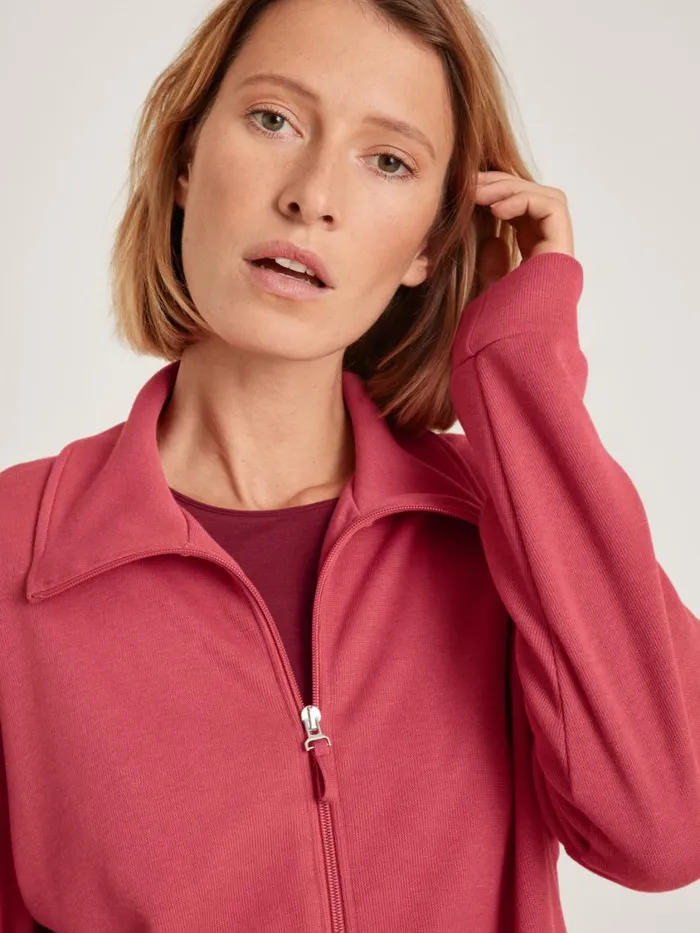 CALIDA Sweatshirts and Jackets Women Jacket Pomegranate Red