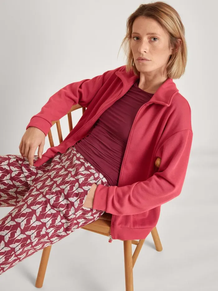 CALIDA Sweatshirts and Jackets Women Jacket Pomegranate Red