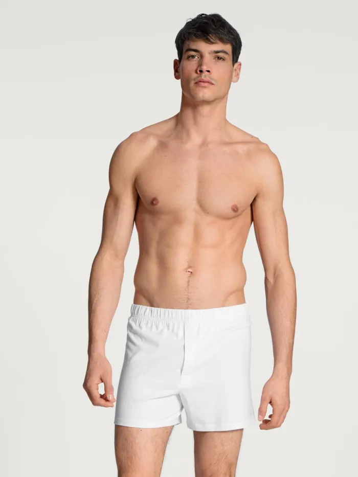CALIDA Underpants Men Boxer Shorts With Fly Weiss