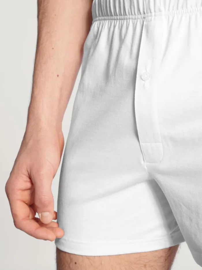 CALIDA Underpants Men Boxer Shorts With Fly Weiss