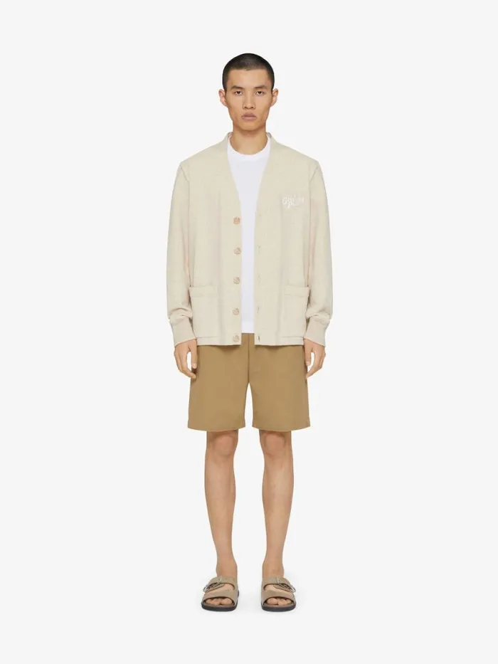 Cardigan In Felpa Natural Men Givenchy Sweatshirts and Hoodies
