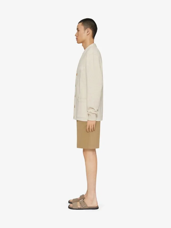 Cardigan In Felpa Natural Men Givenchy Sweatshirts and Hoodies