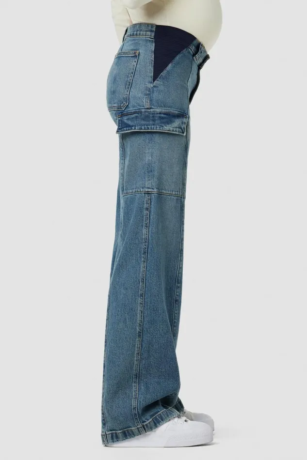 Cargo Women Hudson Jeans Utility Wide Leg Cargo Maternity Pant Deep Indigo Cargo Women Hudson Jeans Utility Wide Leg Cargo Maternity Pant Deep Indigo