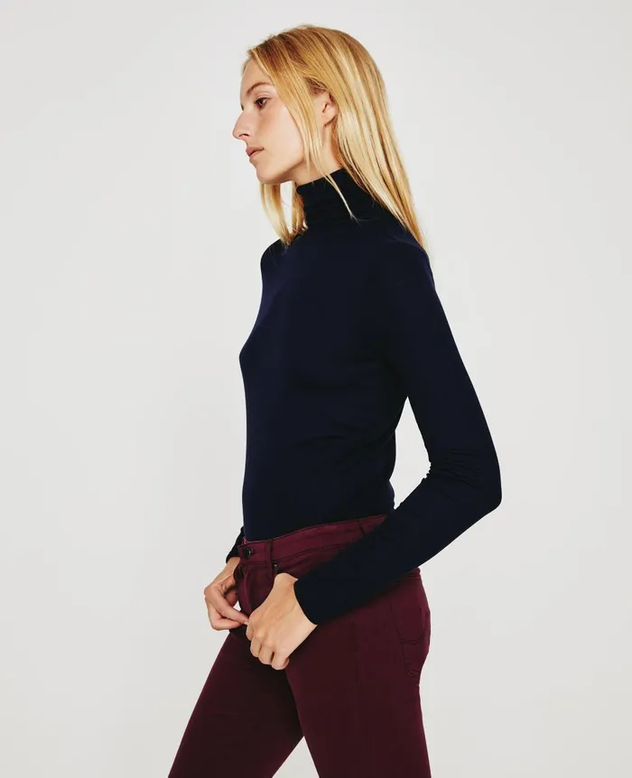 Chels Turtleneck Deep Trenches Women AG Jeans Tops and Shirts