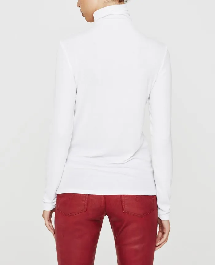 Chels Turtleneck True White Women AG Jeans Tops and Shirts Chels Turtleneck True White Women AG Jeans Tops and Shirts