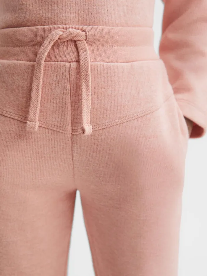Children Reiss CoOrds Valencia Cotton Blend Drawstring Joggers Apricot