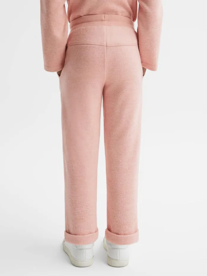 Children Reiss CoOrds Valencia Cotton Blend Drawstring Joggers Apricot