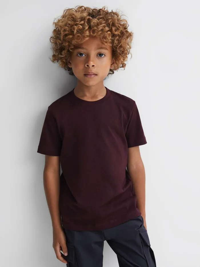 Children Reiss TShirts Bless Crew Neck TShirt Bordeaux