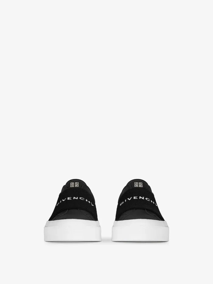 City Sport Sneakers In Leather With Strap Black Men Givenchy Sneakers
