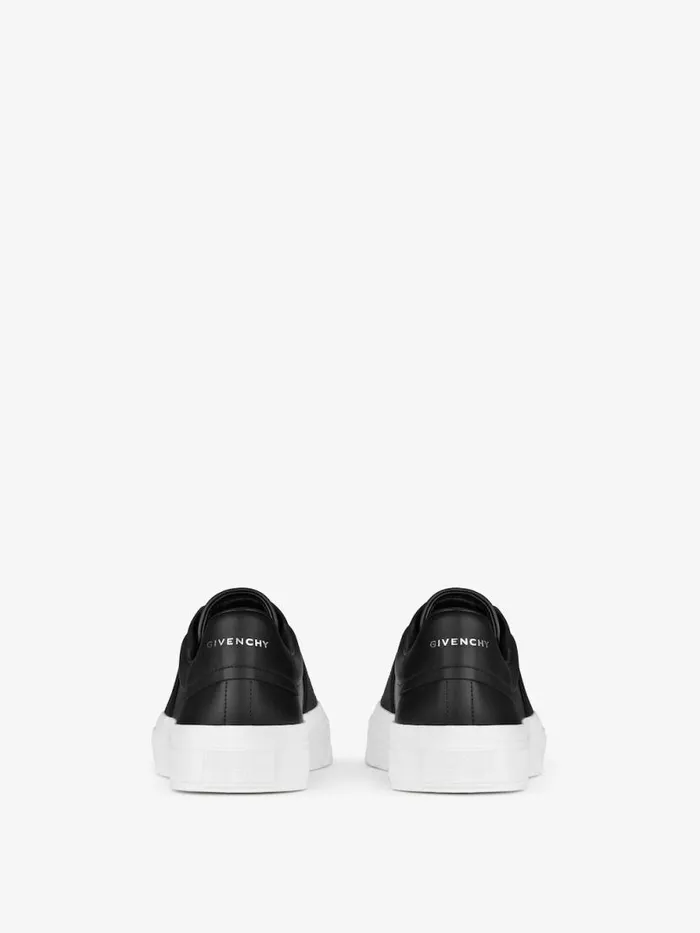 City Sport Sneakers In Leather With Strap Black Men Givenchy Sneakers