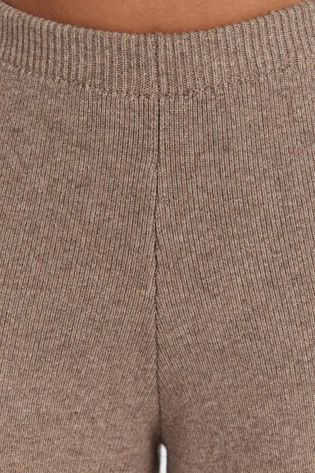 CLEMENCE CHOC MARLE KNIT PANT Women DISSH Pants