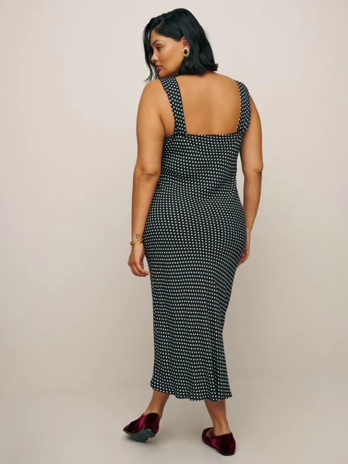 Clothing The Reformation Beauden Dress Es Caviar Dot