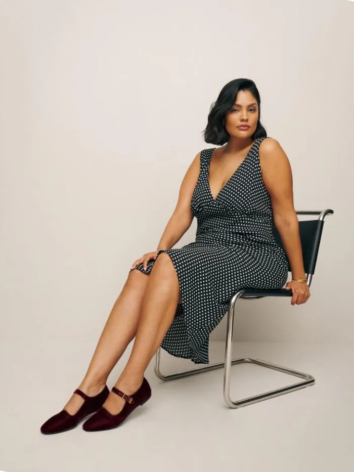 Clothing The Reformation Beauden Dress Es Caviar Dot