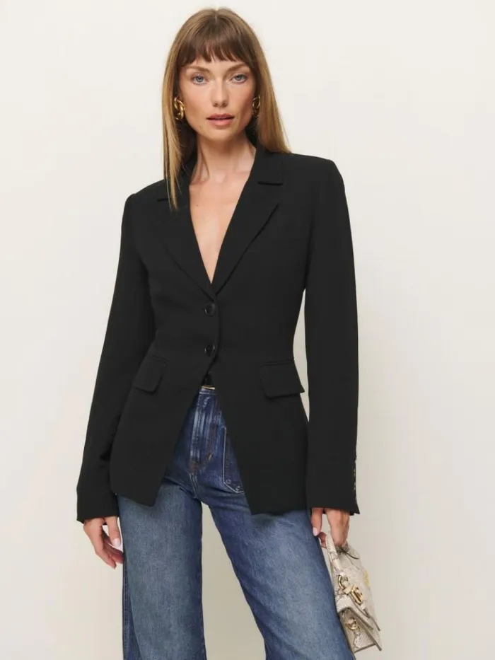 Clothing The Reformation Bondi Blazer Black