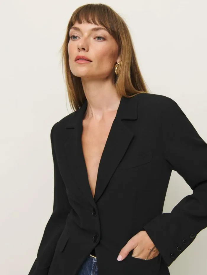 Clothing The Reformation Bondi Blazer Black