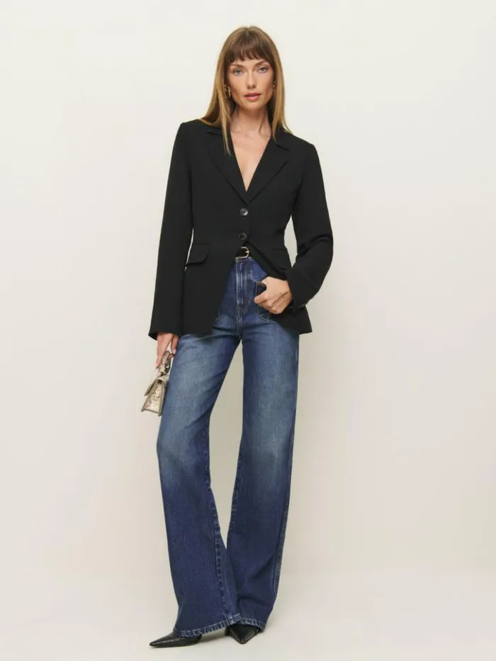 Clothing The Reformation Bondi Blazer Black