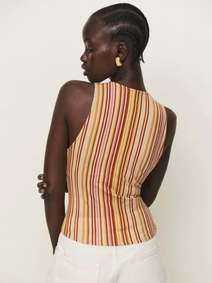 Clothing The Reformation Bowie Knit Top Solstice Stripe