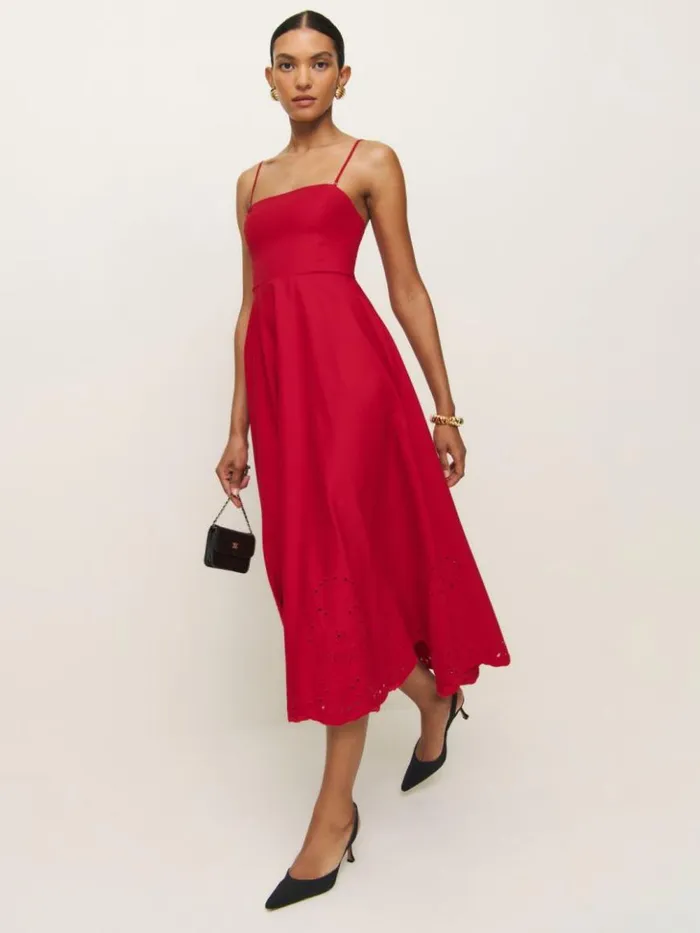 Clothing The Reformation Cherie Dress Lipstick