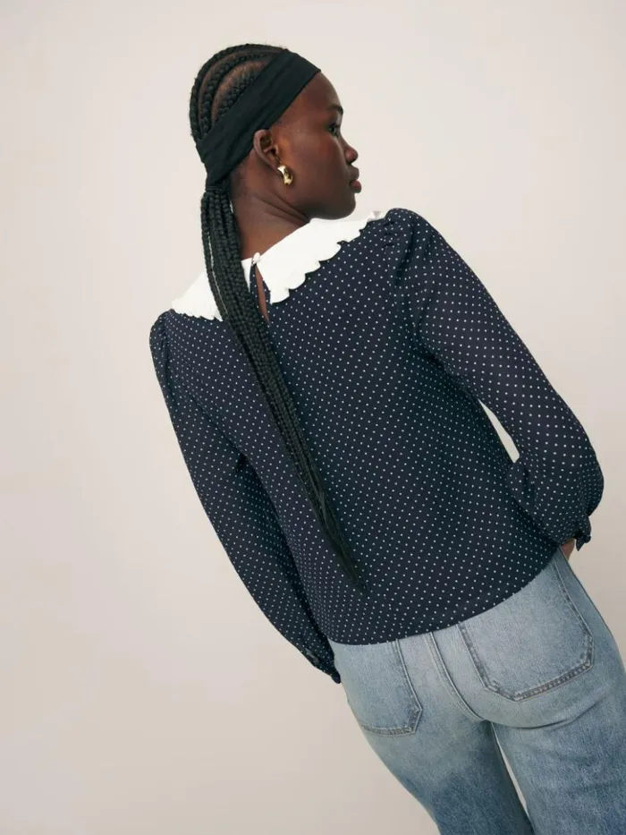 Clothing The Reformation Edalene Top Button