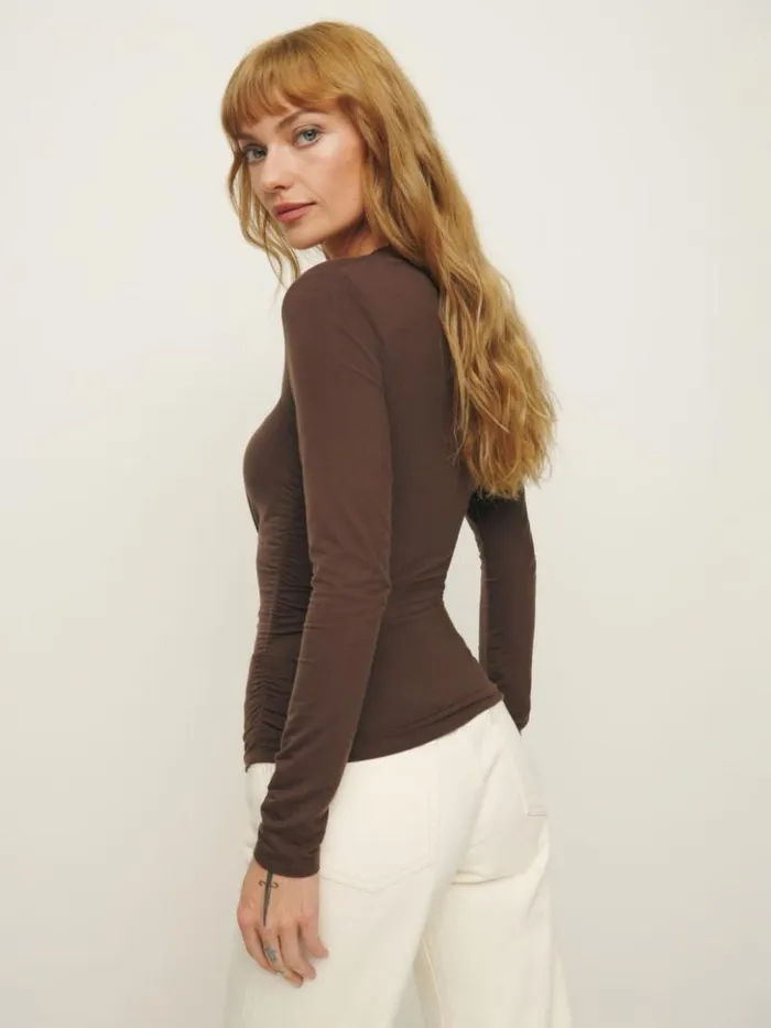 Clothing The Reformation Laurel Knit Top Cafe