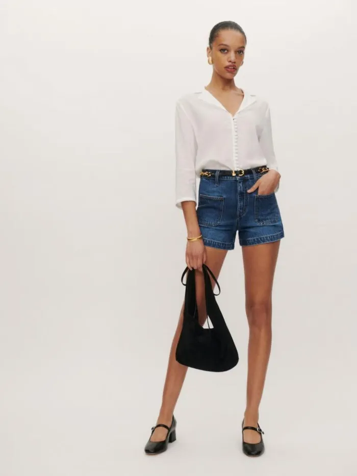 Clothing The Reformation Niko Top White