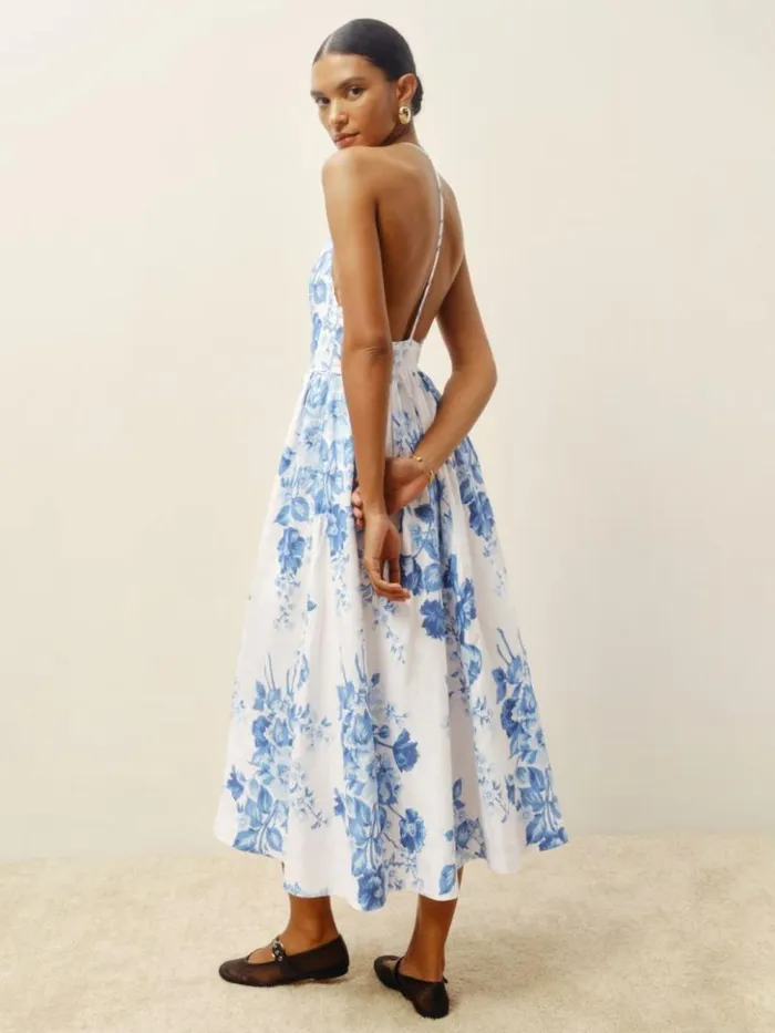 Clothing The Reformation Percy Linen Dress Verna