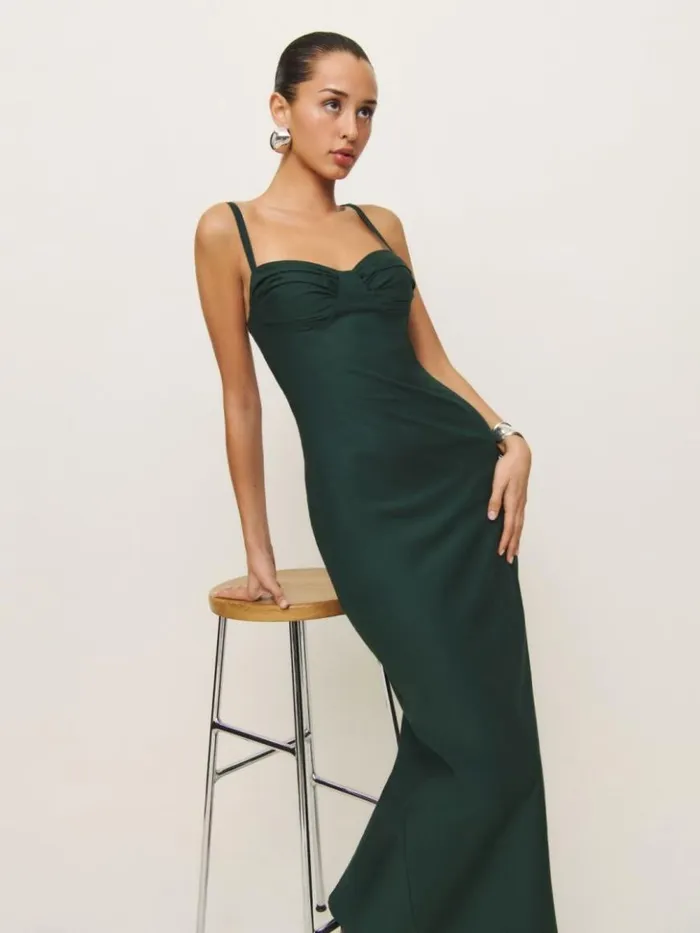 Clothing The Reformation Stormi Dress Forest