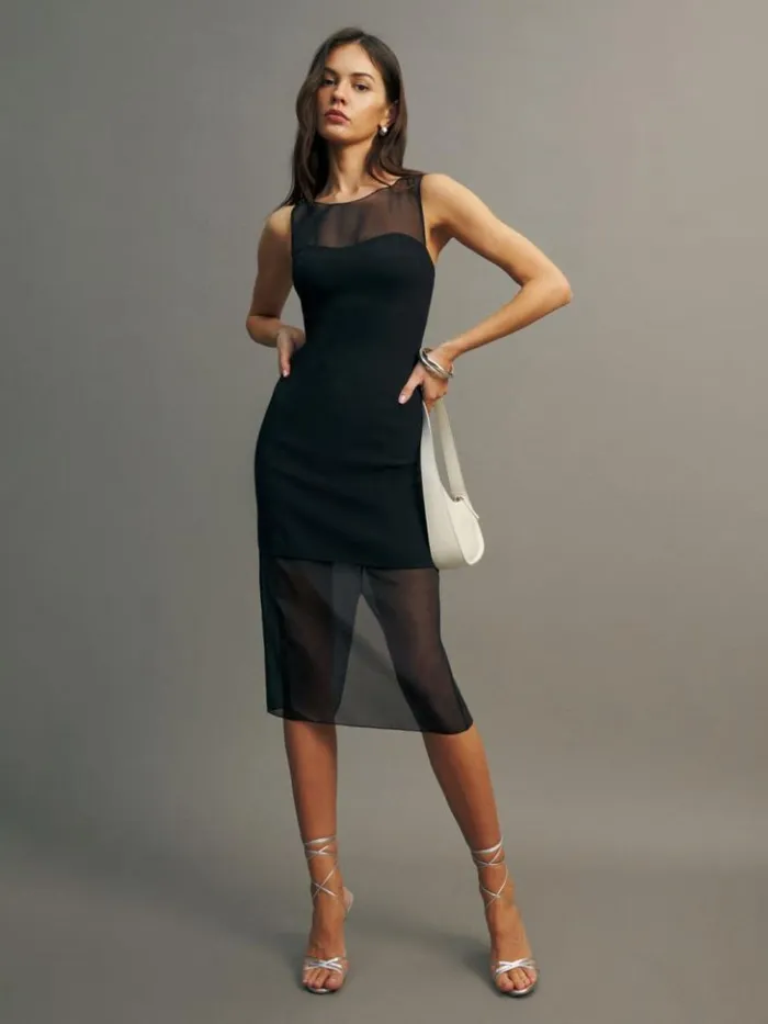ClothingWeddings The Reformation Eydie Dress Black