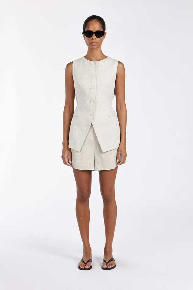 CORY NATURAL LINEN SHORT Women DISSH Shorts