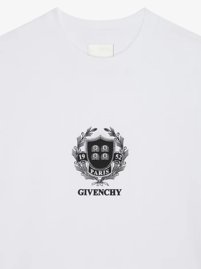 Crest TShirt In Cotton White Men Givenchy TShirts