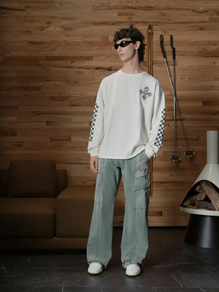 CROSS LS TEE Men Rhude Tees