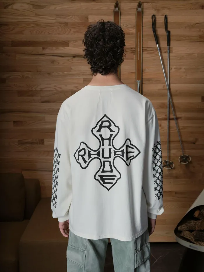 CROSS LS TEE Men Rhude Tees