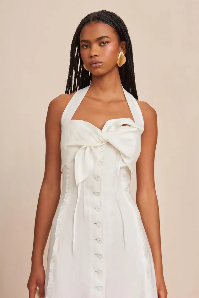 Cult Gaia Brylie Dress Off White Women Dresses