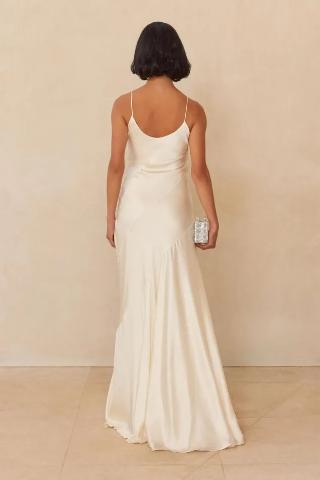 Cult Gaia Crissy Gown Off White Women Dresses Cult Gaia Crissy Gown Off White Women Dresses