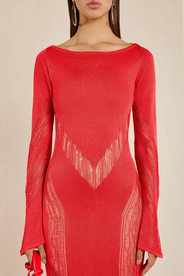 Cult Gaia Kennon Knit Dress Lollipop Women Dresses