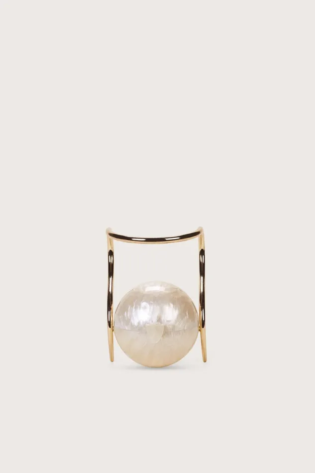 Cult Gaia Pearl Bag Ivory Women Clutches