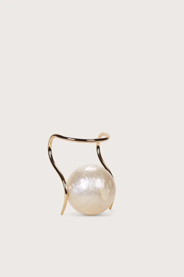 Cult Gaia Pearl Bag Ivory Women Clutches Cult Gaia Pearl Bag Ivory Women Clutches