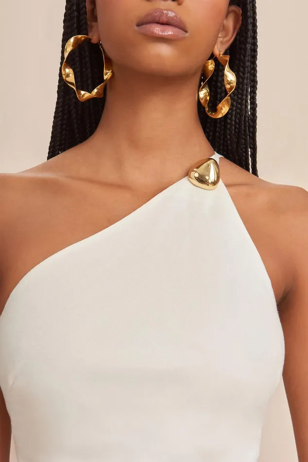 Cult Gaia Rinley Dress Off White Women Dresses