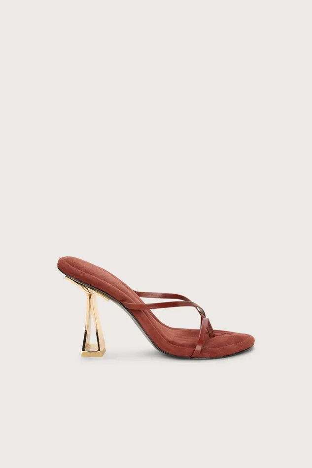 Cult Gaia Soriah Sandal Mahogany Women Evening