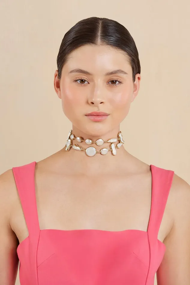 Cult Gaia Suri Choker Pearl Women Necklaces Cult Gaia Suri Choker Pearl Women Necklaces
