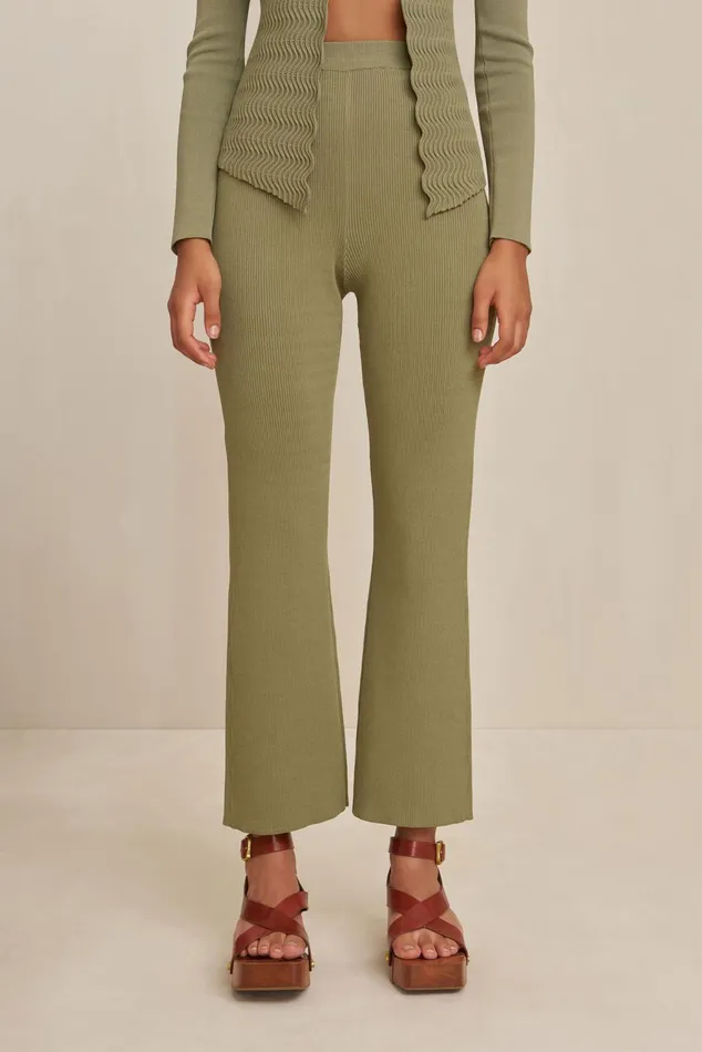 Cult Gaia Torina Knit Pant Tea Women Bottoms Cult Gaia Torina Knit Pant Tea Women Bottoms