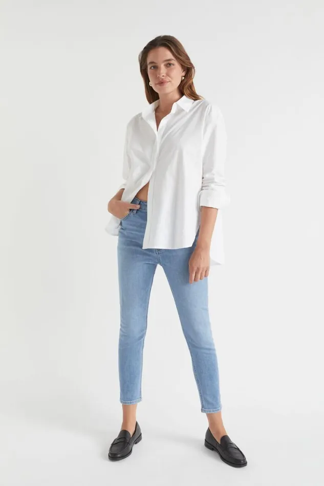 Denim Woman Seed Heritage Core Skinny Jean Blue Sky Wash