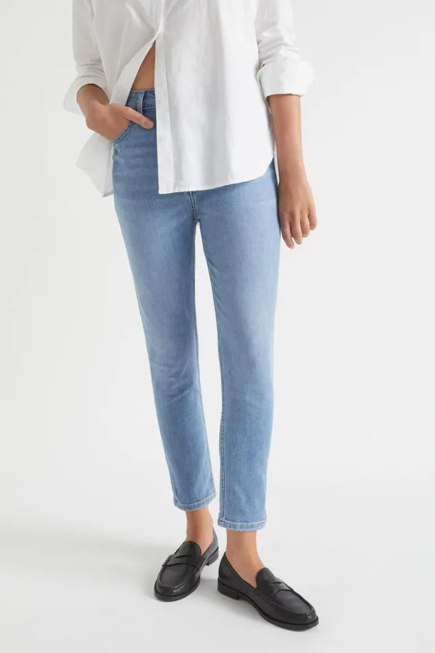 Denim Woman Seed Heritage Core Skinny Jean Blue Sky Wash